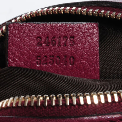 Gucci Leather Medium Bamboo Cosmetic Case Cherry 7 of 7