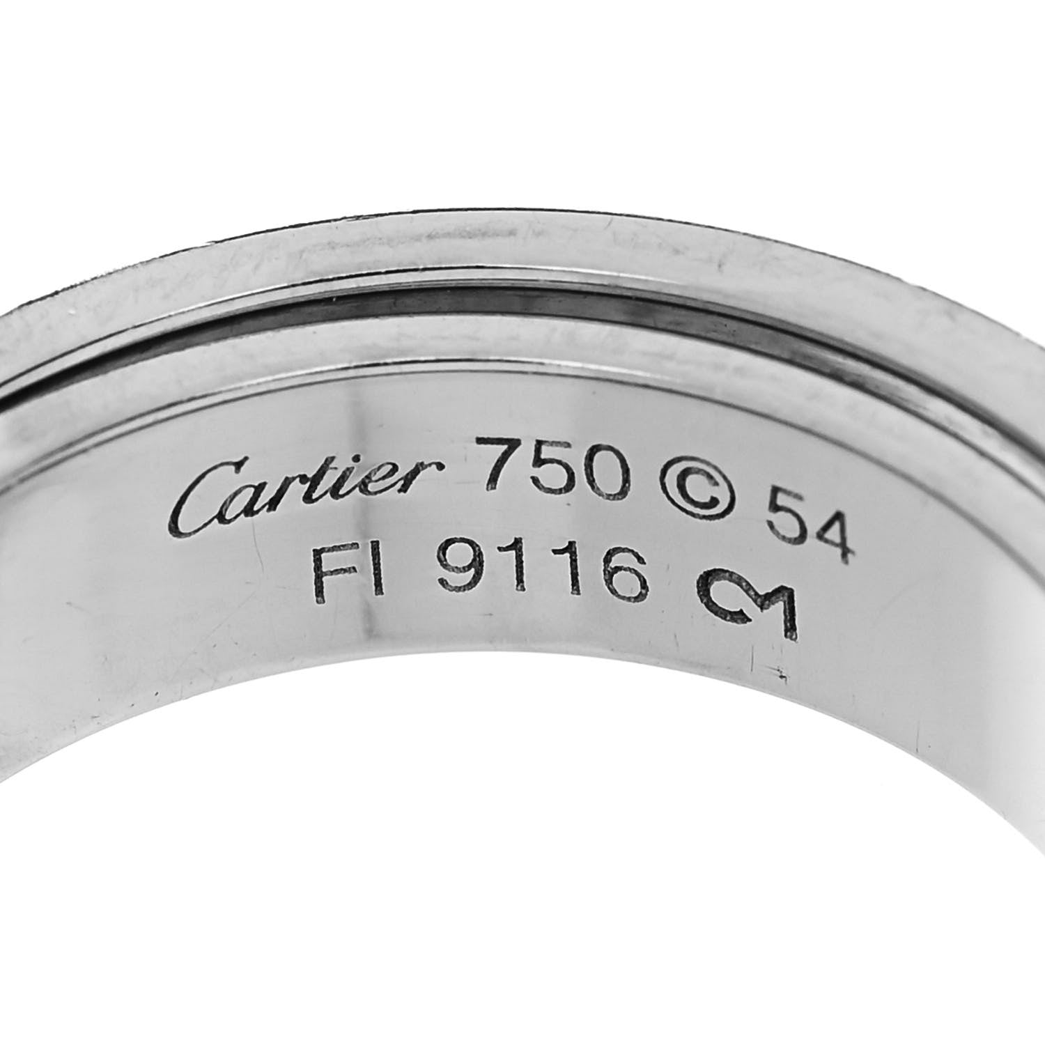 Cartier 18K White Gold 5.5mm Astro LOVE Ring 54 7 4 of 5