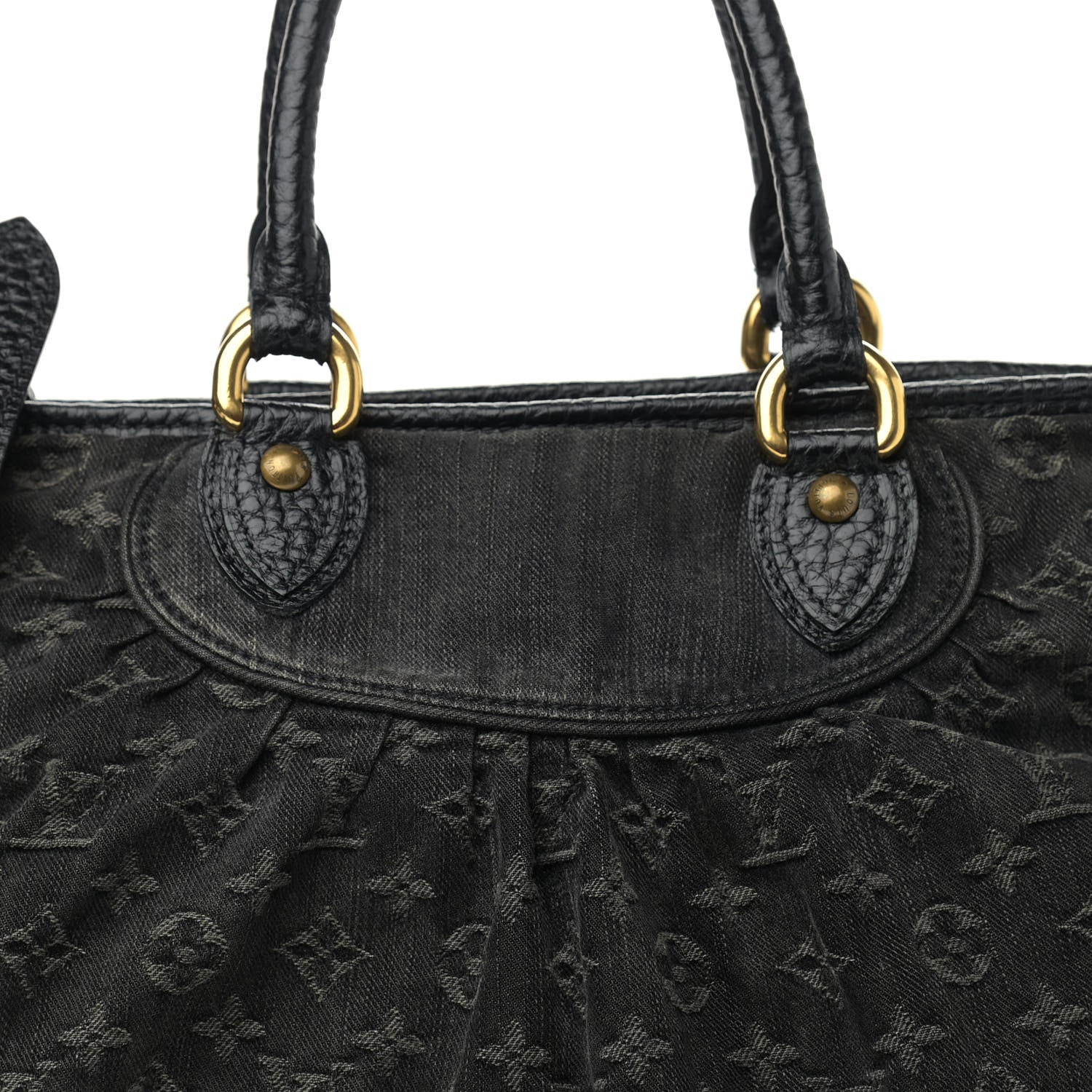 Louis Vuitton Denim Neo Cabby GM Black 8 of 12