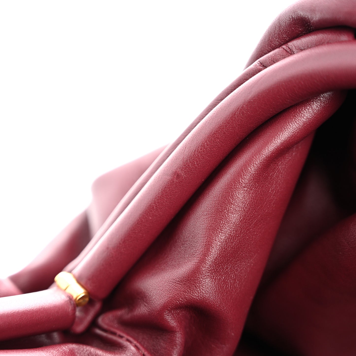 Smooth Butter Calf The Pouch Oversized Clutch Bordeaux