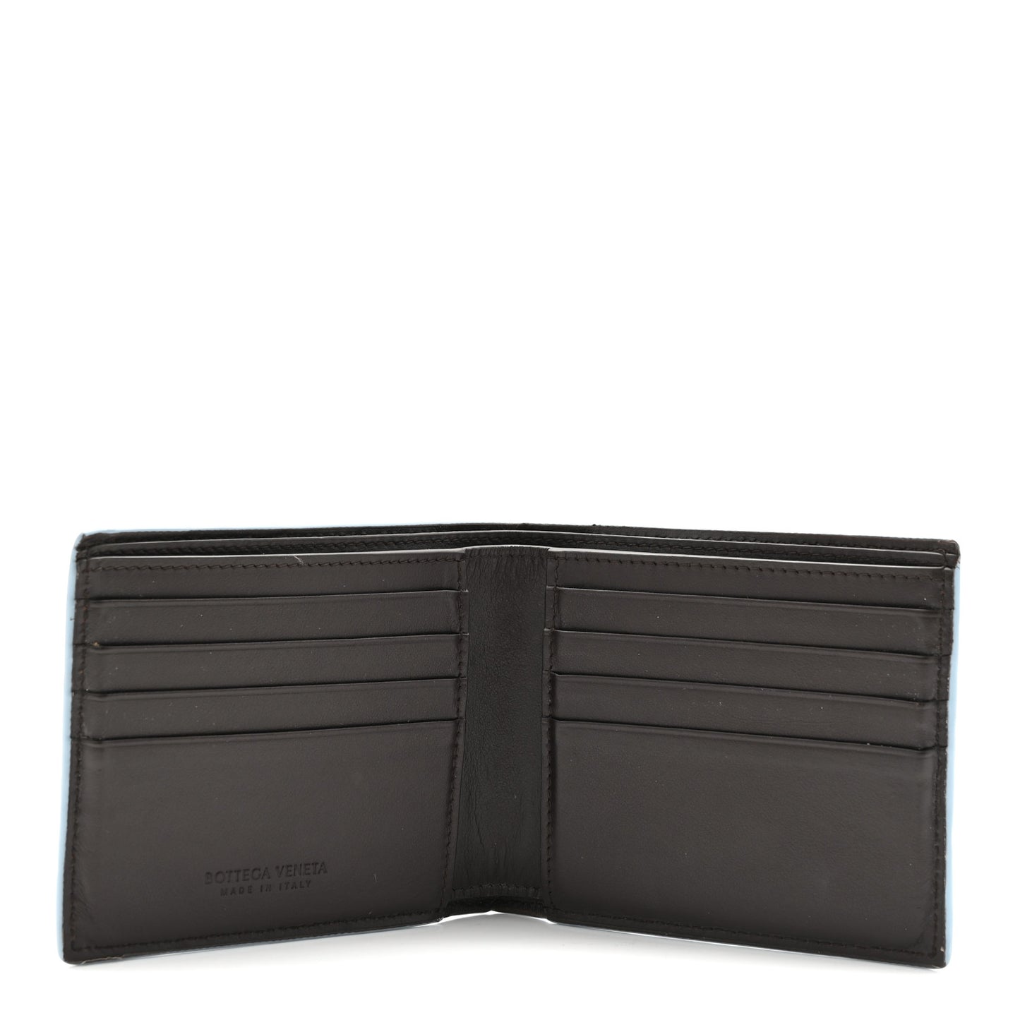 Nappa Intrecciato Bi-Fold Wallet Ebano