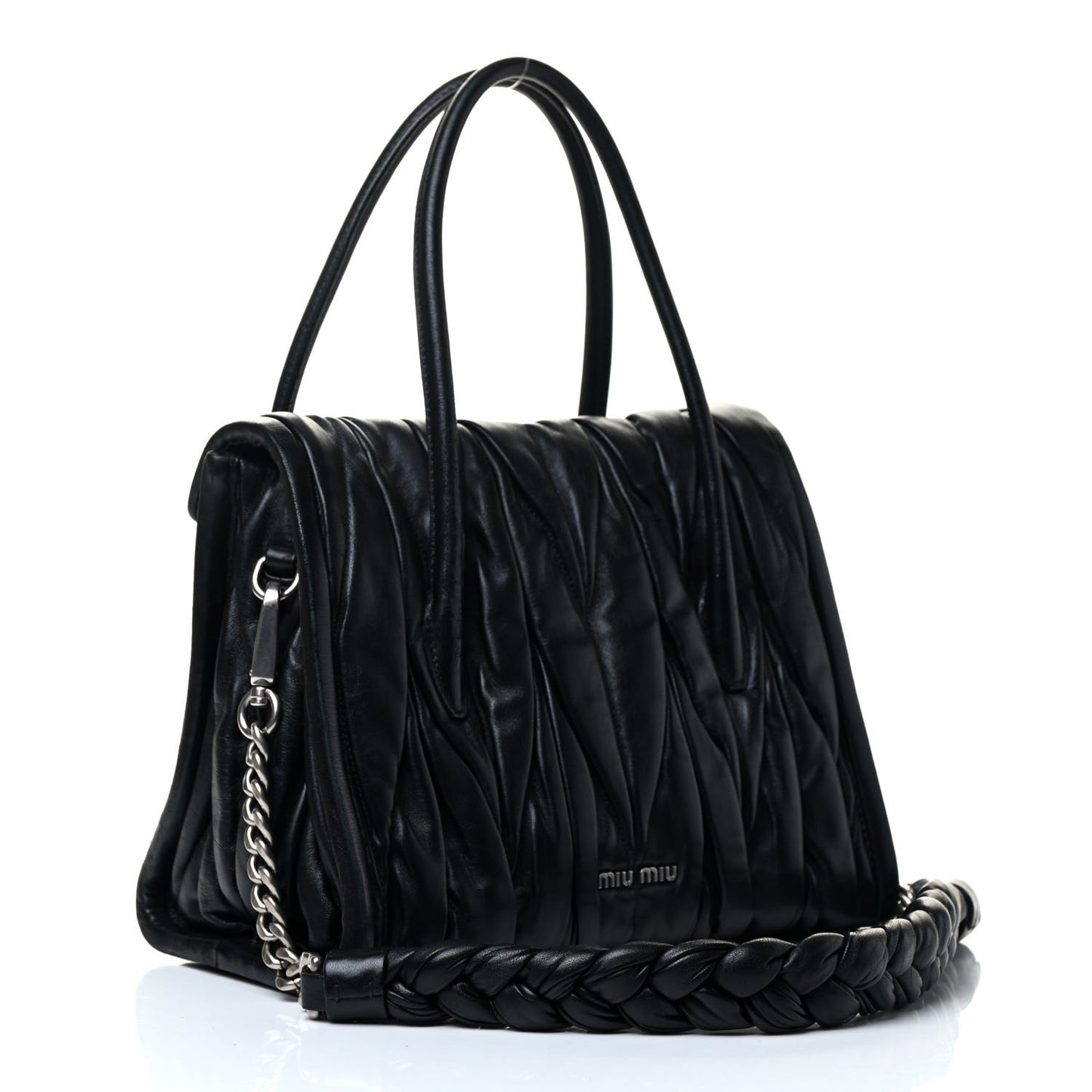 Nappa Matelasse Top Handle Tote Black