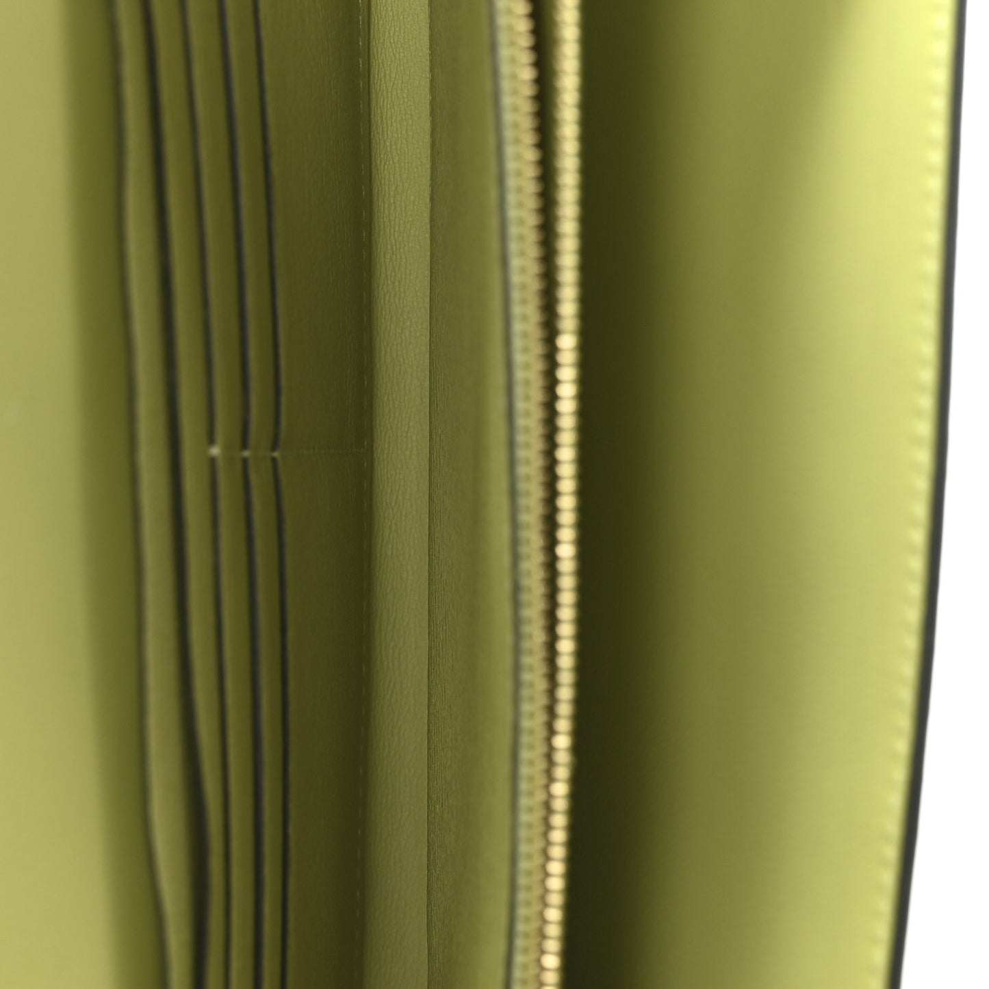 Matte Alligator Constance Long Wallet To Go Jaune Bourgeon