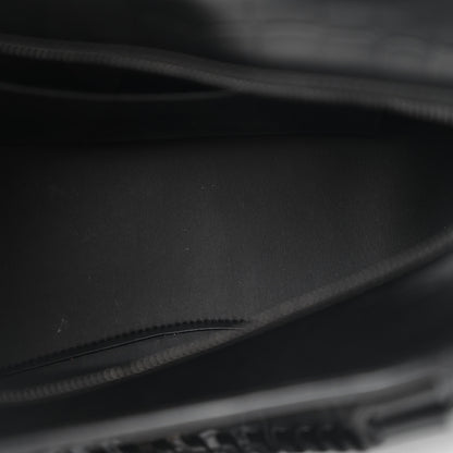 Balenciaga Semi Shiny Calfskin Crocodile Embossed Neo Classic Black Hardware S City Black Black 5 of 12