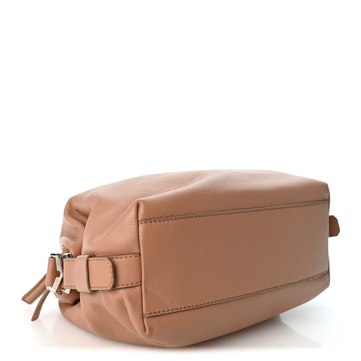 Waxy Grained Calfskin Small Nightingale  Caramel