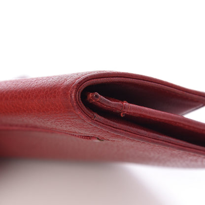 Chanel Caviar Timeless CC Card Holder Flap Wallet Dark Red 9 of 14