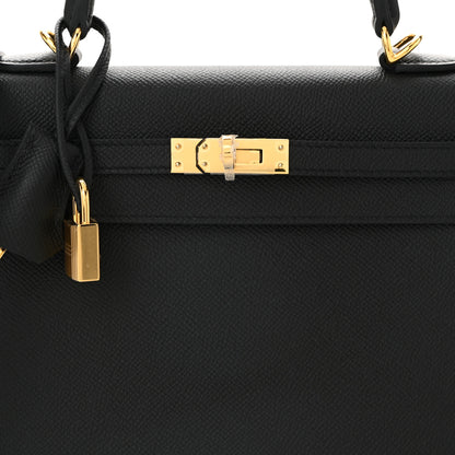 Hermes Epsom Kelly Sellier 25 Black 8 of 11