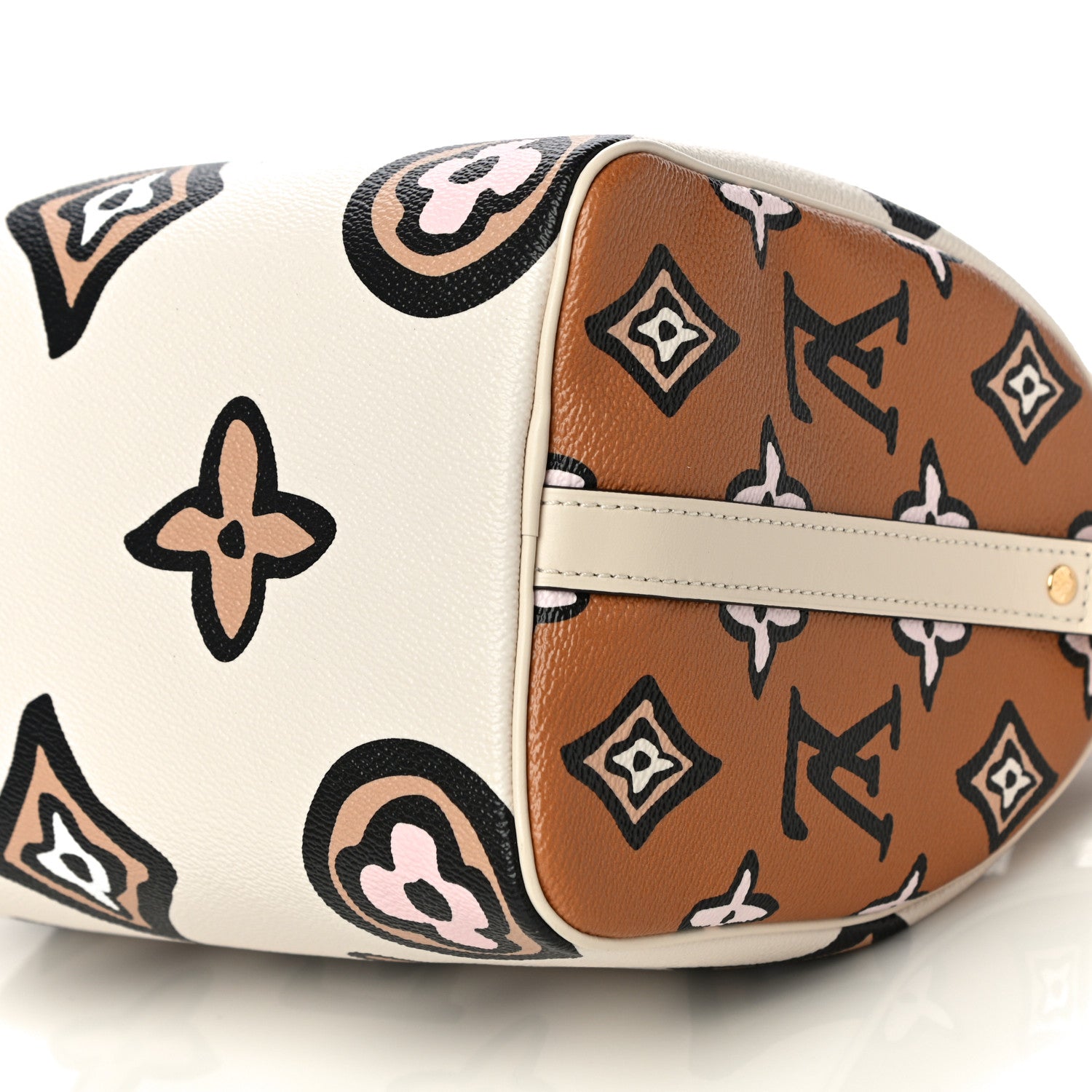 Louis Vuitton Monogram Giant Wild At Heart Speedy Bandouliere 25 Creme 9 of 11