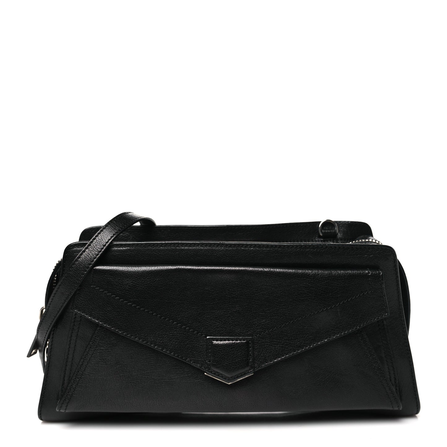 Calfskin PS13 Shoulder Bag Black