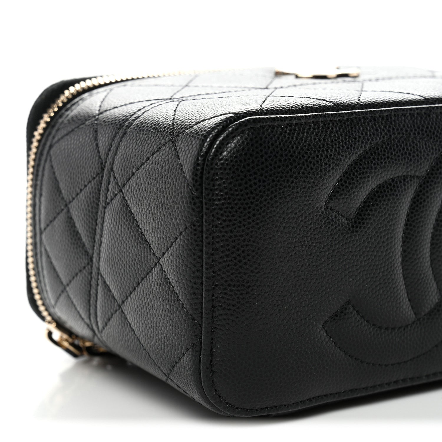 Chanel Caviar Quilted Trendy Handle Mini Vanity Black 9 of 11