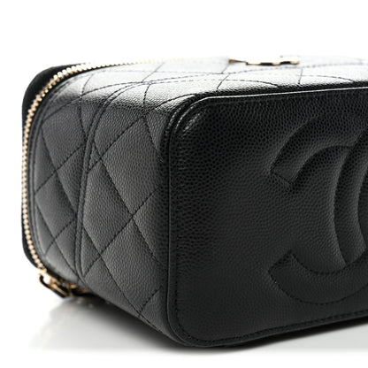 Chanel Caviar Quilted Trendy Handle Mini Vanity Black 9 of 11
