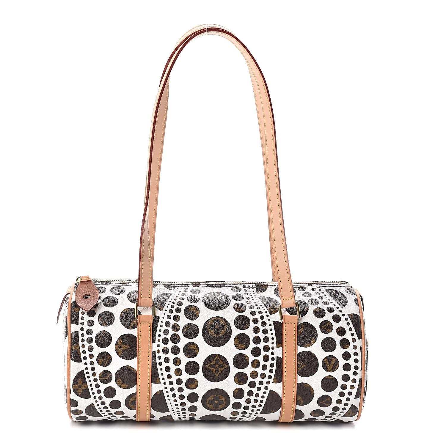 Louis Vuitton Monogram Kusama Pumpkin Dots Papillon 30 White 1 of 9