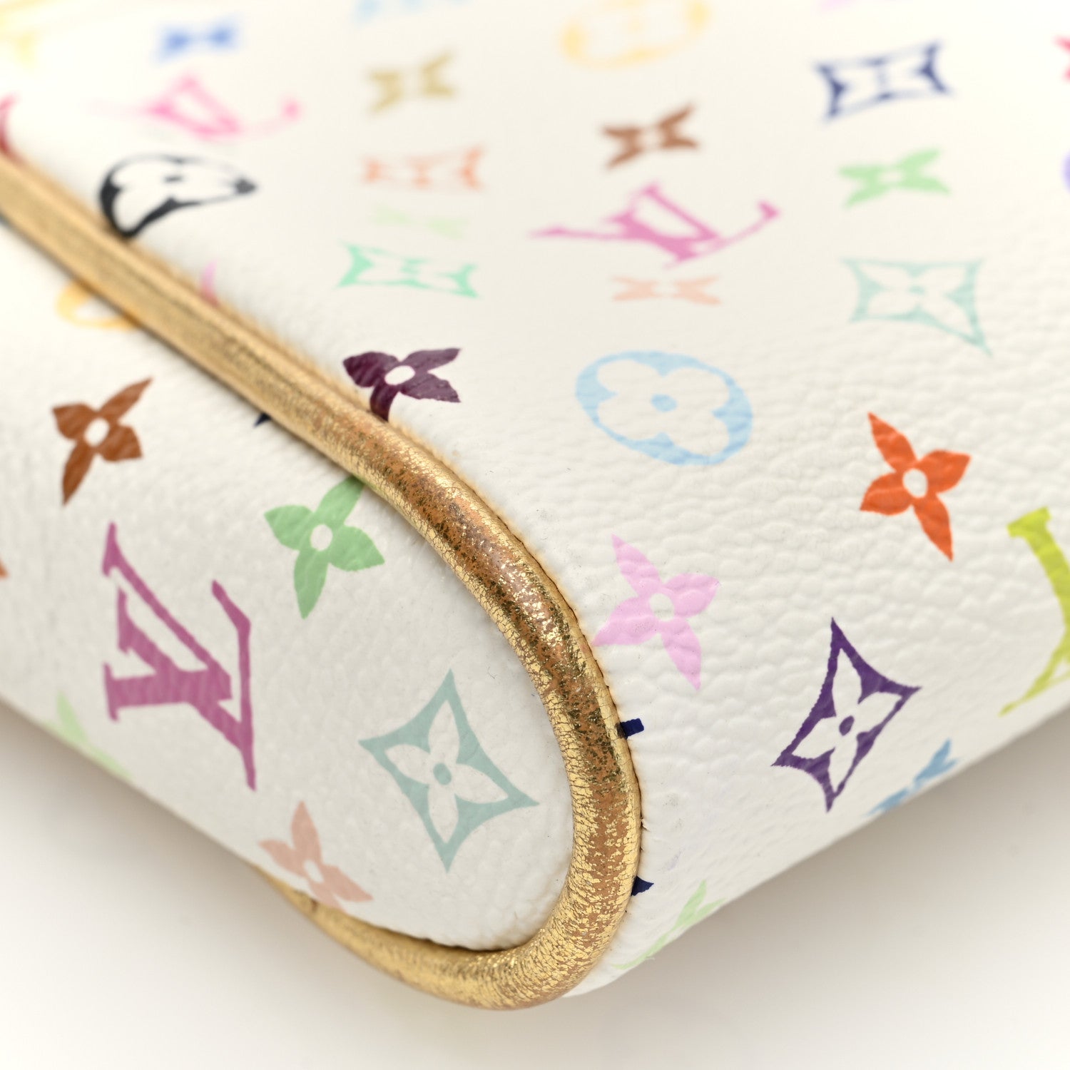 Louis Vuitton Monogram Multicolor Kate Clutch White 7 of 8
