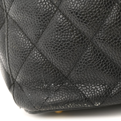 Chanel Caviar Quilted Drawstring Backpack Black 12 of 15