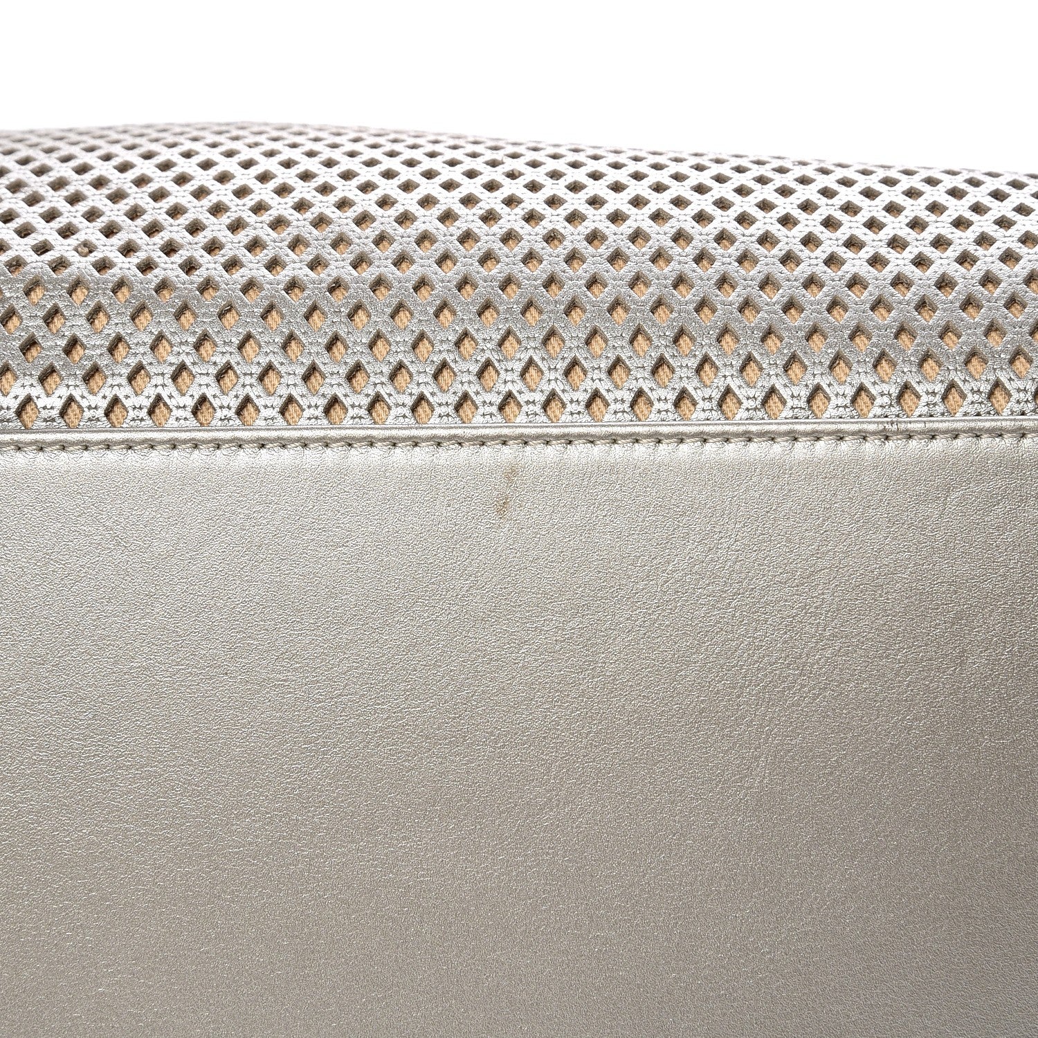 Chanel Metallic Calfskin Perforated Up In The Air Tote Silver 10 of 12