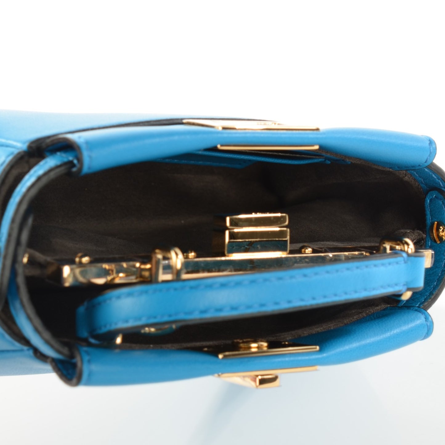 Nappa Micro Peekaboo Iconic Satchel Blu Royal