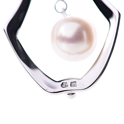 Mikimoto Sterling Silver Akoya Pearl 7mm Drop Pendant Necklace 7 of 7