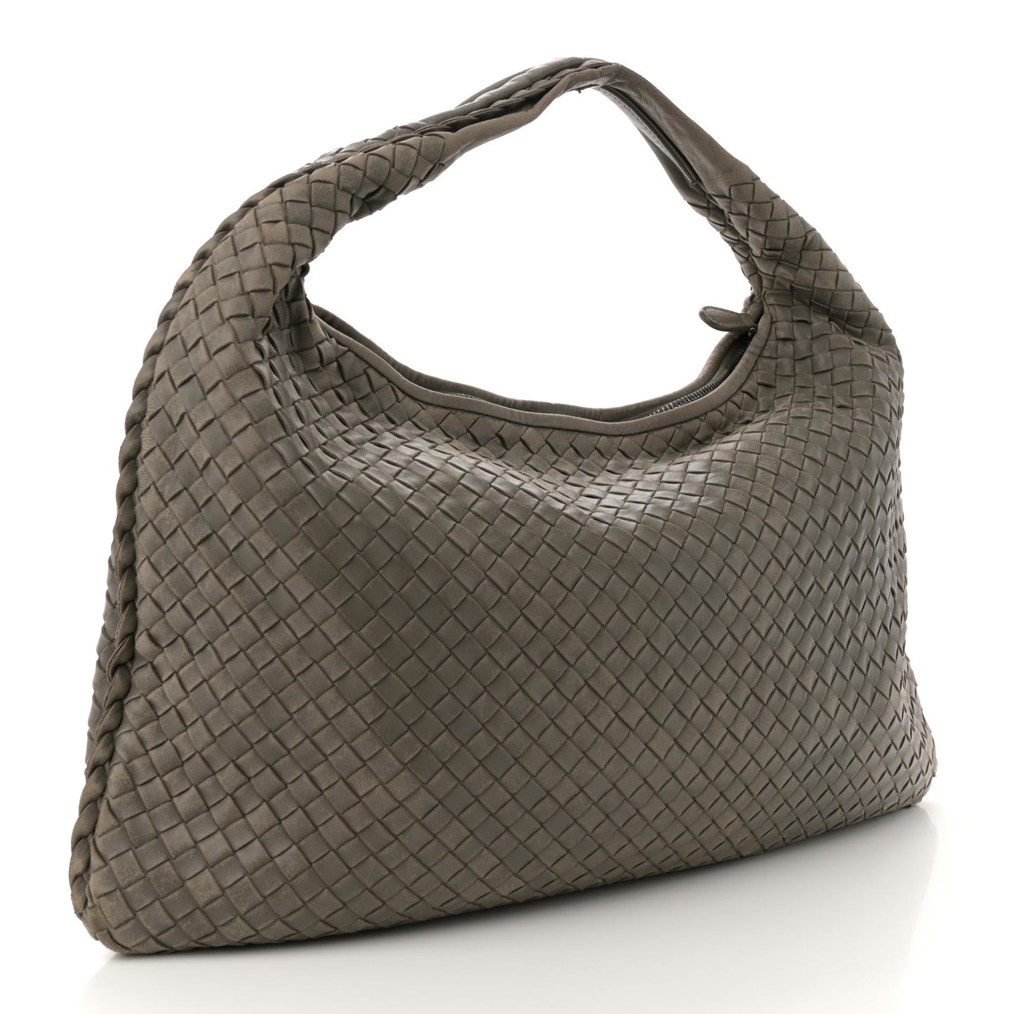 Nappa Intrecciato Large Veneta Hobo Shadow