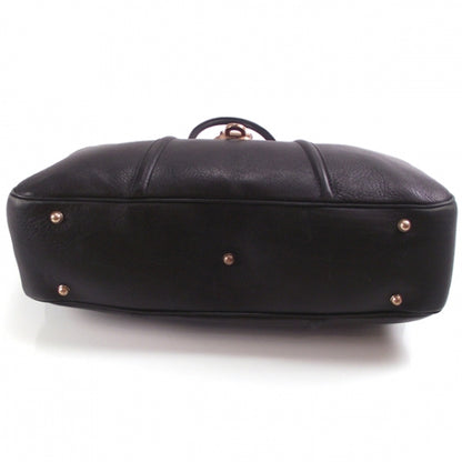 Gucci Leather Large Flap Tote Black 4 of 11
