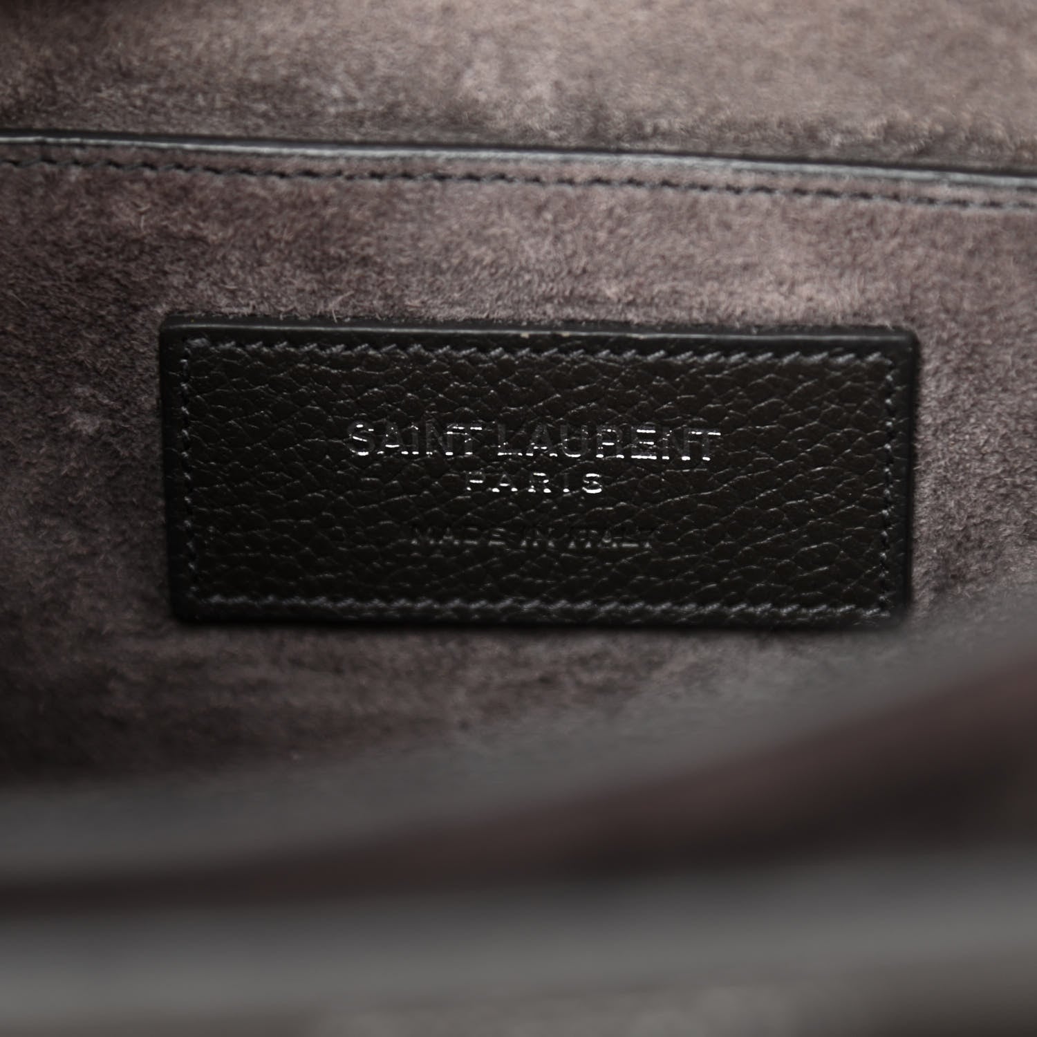 Saint Laurent Grained Calfskin Medium Monogram Sunset Dark Anthracite 5 of 9