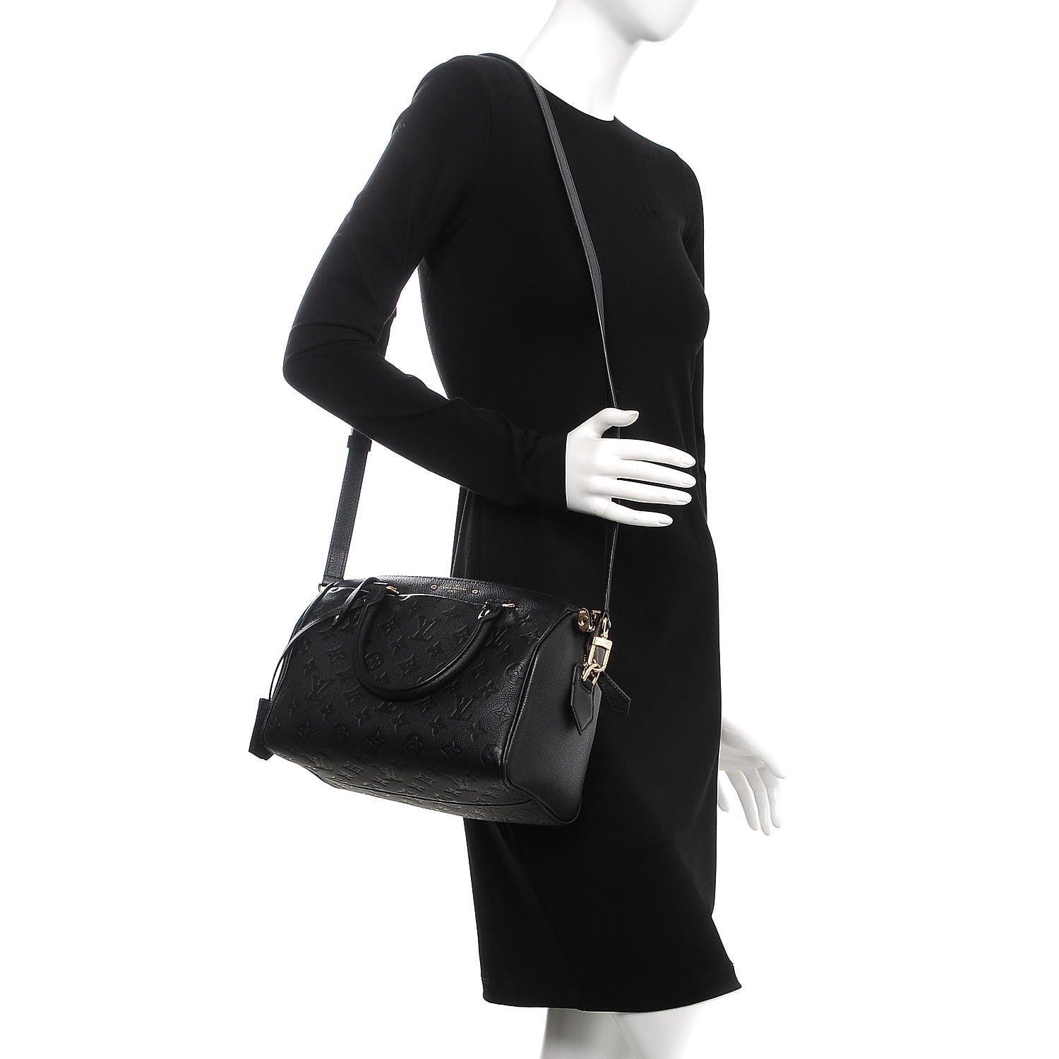 Louis Vuitton Empreinte Speedy Bandouliere 25 NM Black 2 of 8