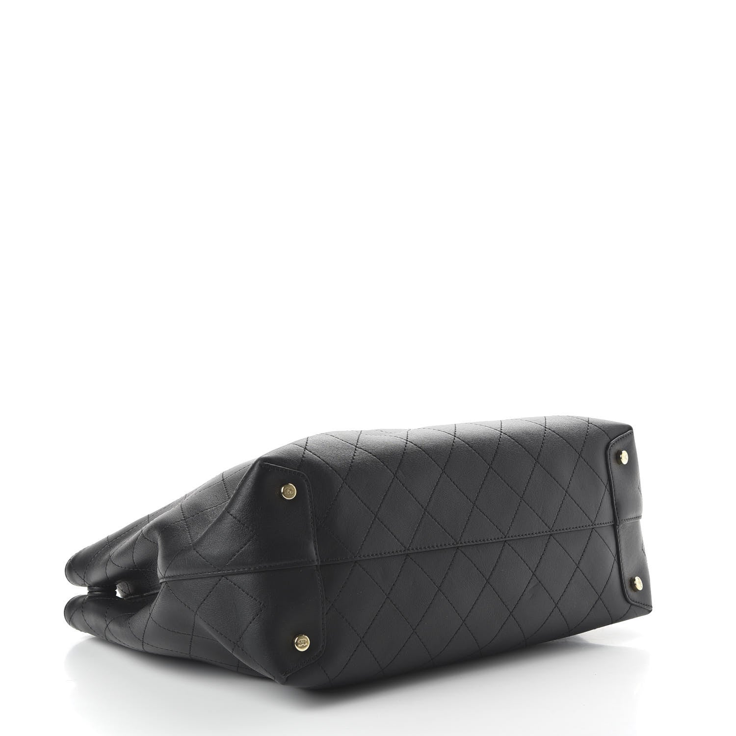 Chanel Calfskin Large Serial Shopper Tote Black 4 of 10