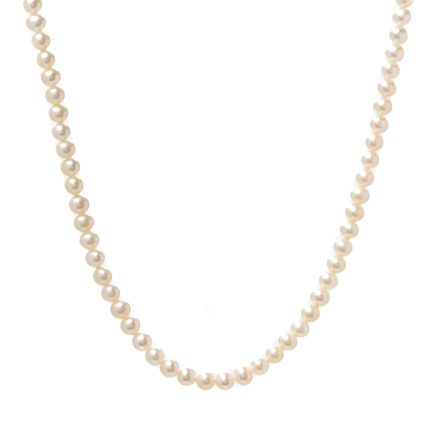 Sterling Silver Pearl 5-6mm Ziegfeld Necklace