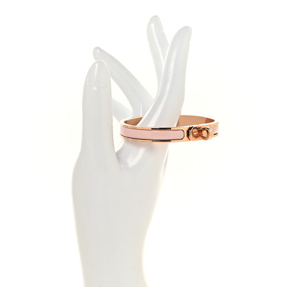 Hermes Enamel Mini Clic Kelly Bracelet PM Rose Candeur 2 of 5