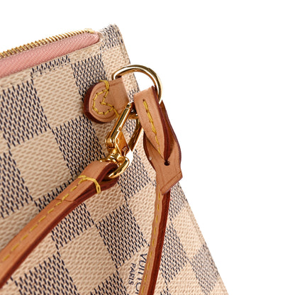 Louis Vuitton Damier Azur Neverfull MM GM Pochette Rose Ballerine 8 of 11