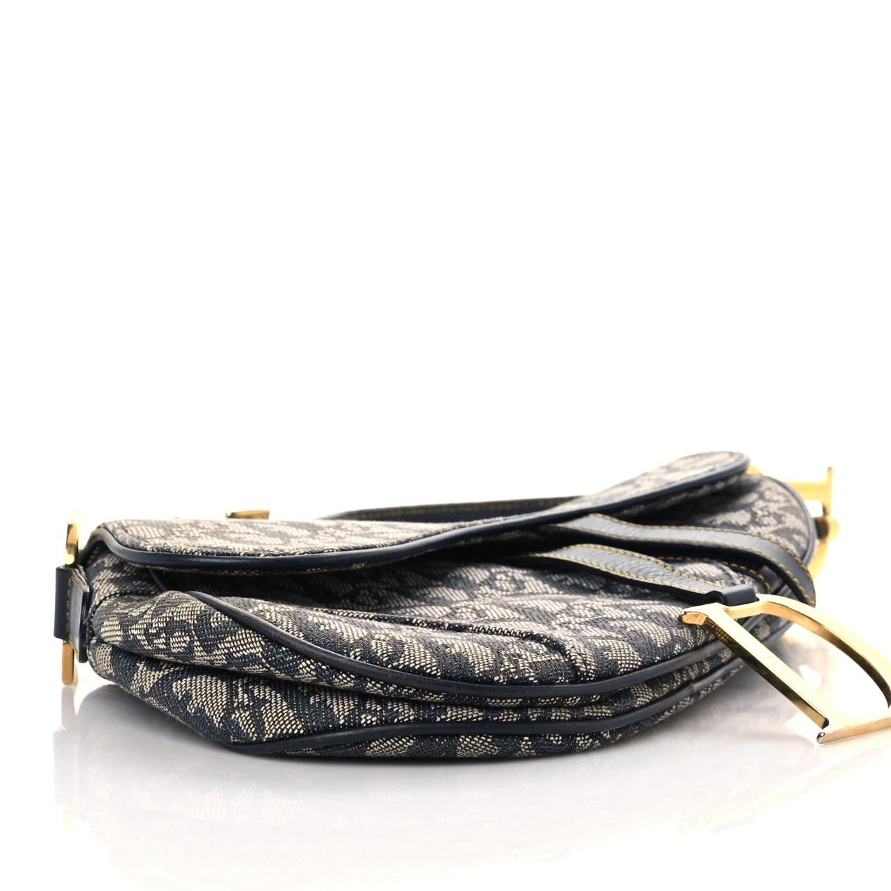 Christian Dior Monogram Saddle Bag Blue 4 of 17