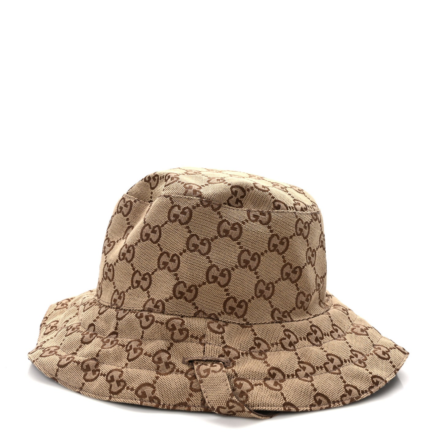 Canvas Monogram Reversible Bucket Hat Brown