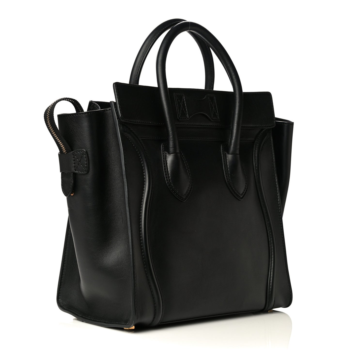 Smooth Calfskin Mini Luggage Black