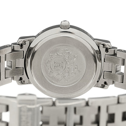 Hermes Stainless Steel 24mm Clipper Quartz Watch Black 4 of 4