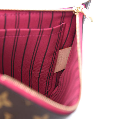 Louis Vuitton Monogram Neverfull MM GM Pochette Pivoine 7 of 9