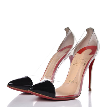 Christian Louboutin Patent PVC Debout 100 Pumps 34 Black 3 of 10