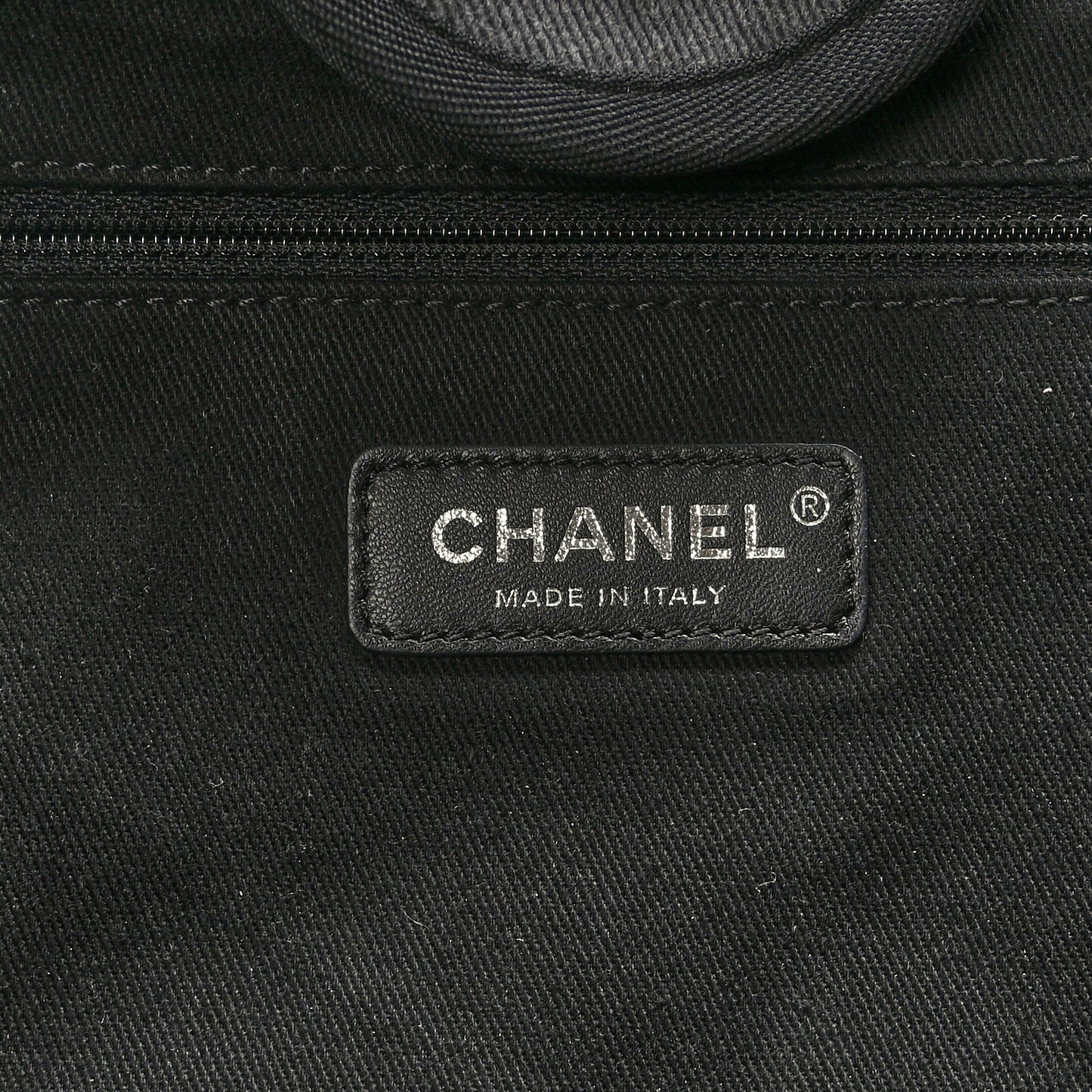 Canvas Sequin Medium Deauville Tote Charcoal