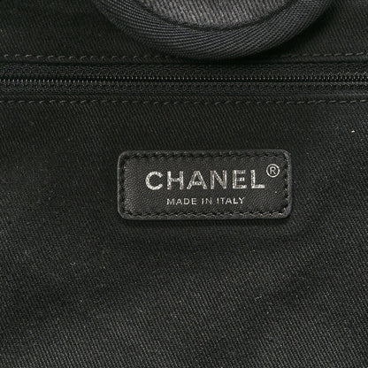 Chanel Canvas Sequin Medium Deauville Tote Charcoal 6 of 9