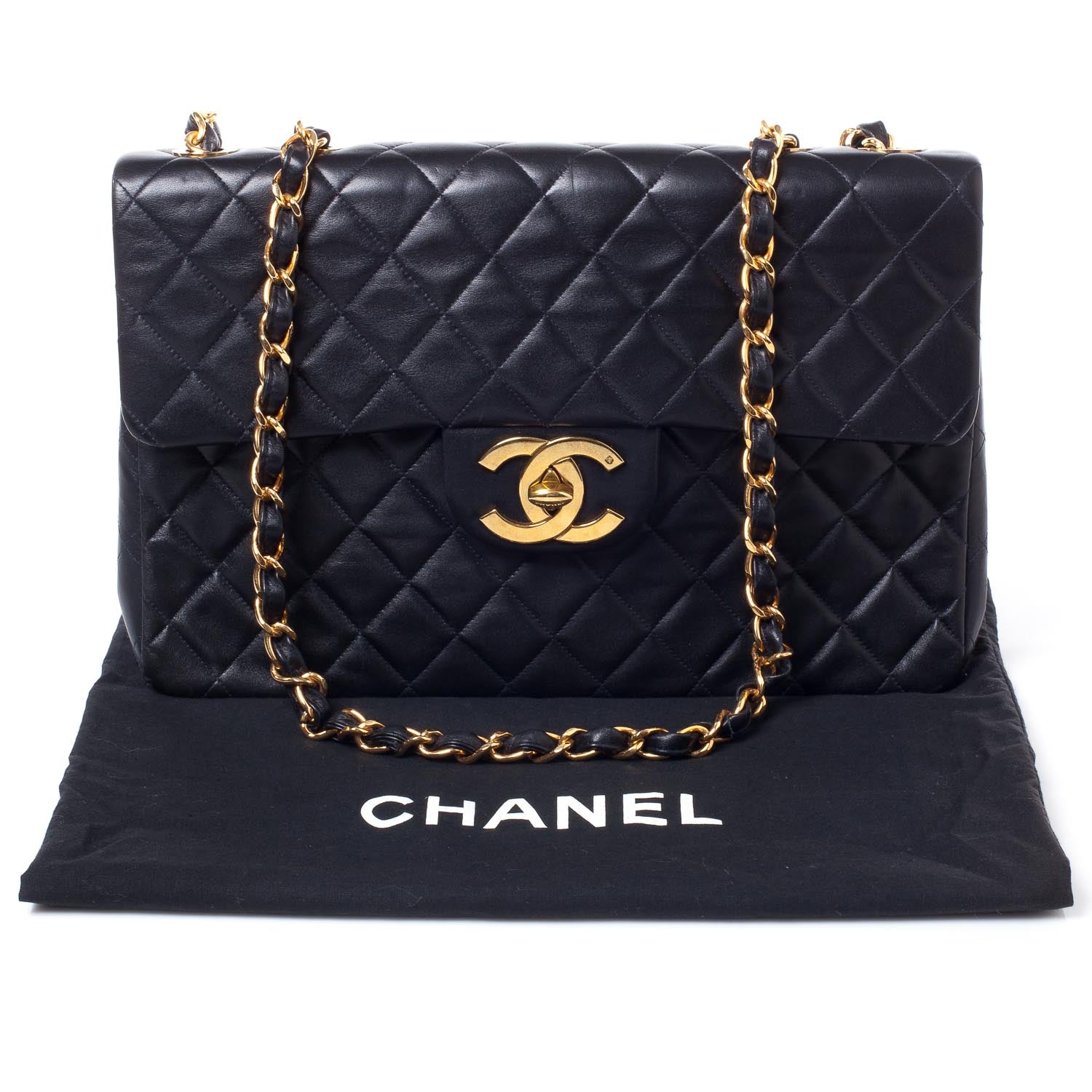 Chanel Lambskin XL Jumbo Flap Black 11 of 11