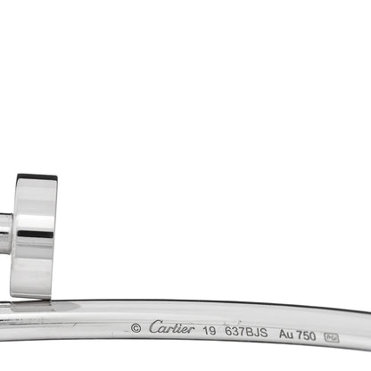 Cartier 18K White Gold Small Juste Un Clou Bracelet 19 3 of 4