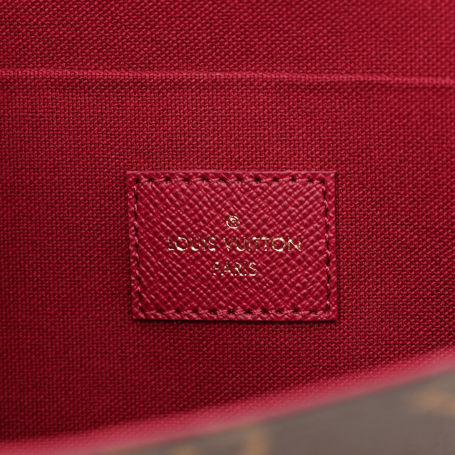 Monogram Pochette Felicie Chain Wallet Fuchsia