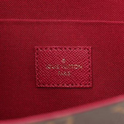Louis Vuitton Monogram Pochette Felicie Chain Wallet Fuchsia 9 of 13