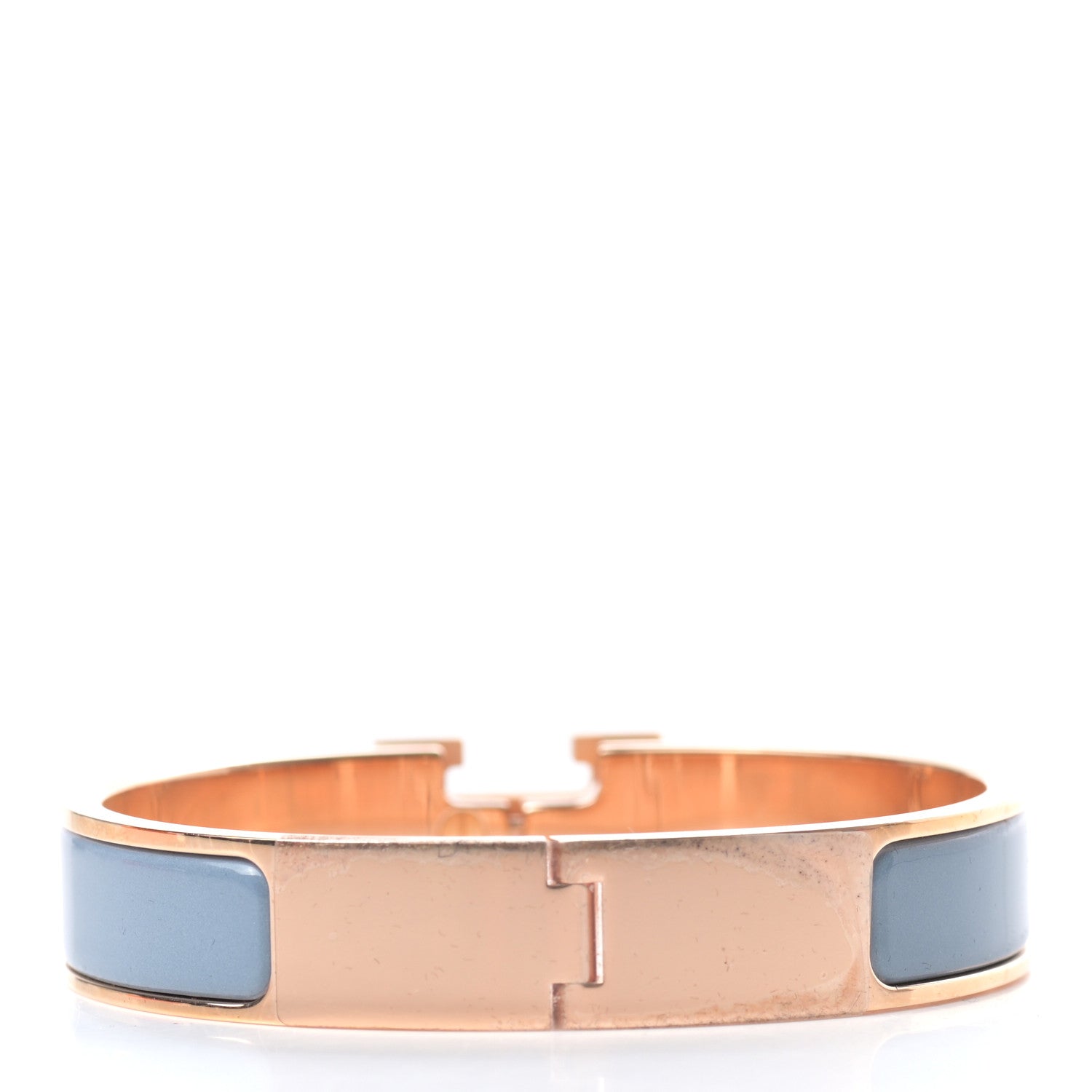 Hermes Enamel Narrow Clic Clac H Bracelet PM Aigue Marine 3 of 4