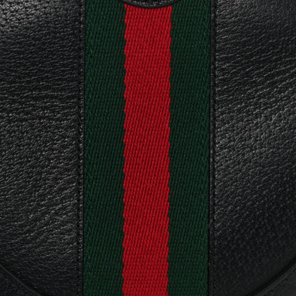 Gucci Grained Calfskin Web Mini Ophidia Round Backpack Black 5 of 8