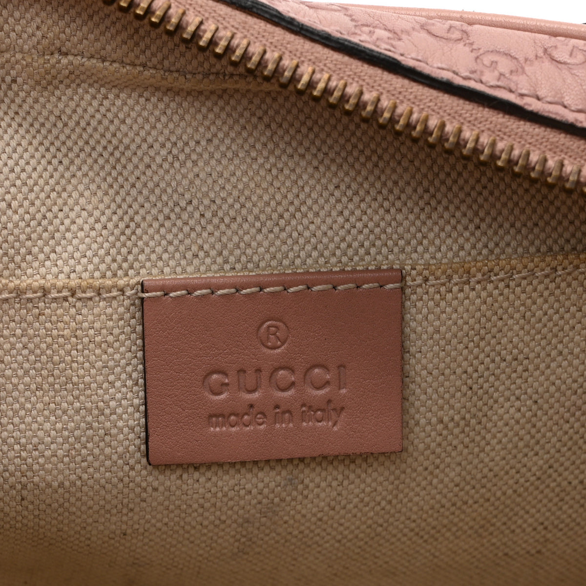 Microguccissima Sunshine Disco Crossbody Bag Light Pink