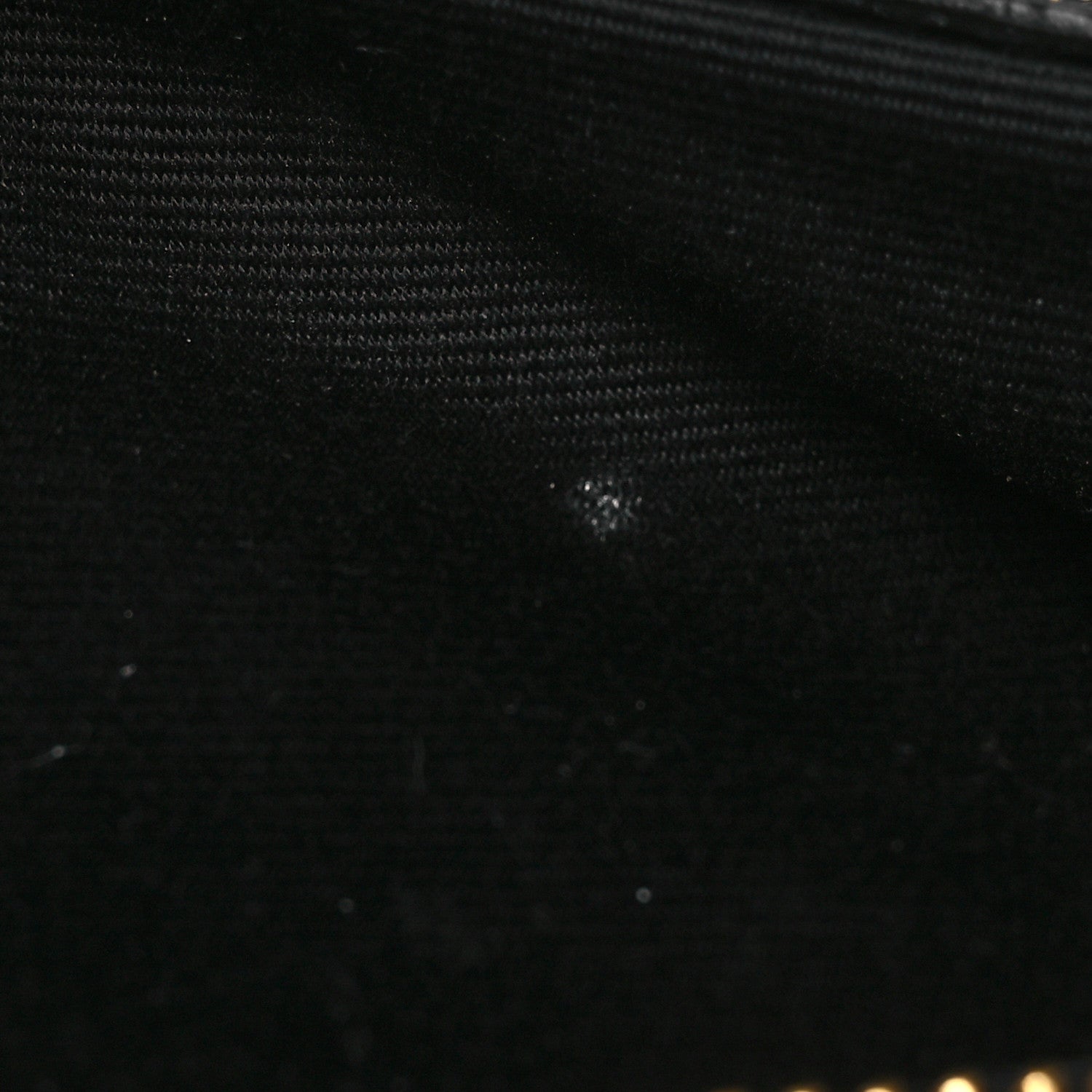 Saint Laurent Calfskin Y Quilted Monogram Small Loulou Chain Satchel Black 11 of 13