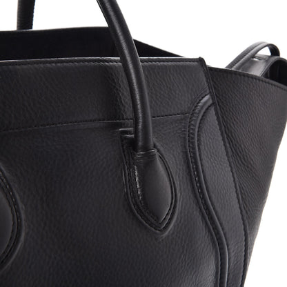 Celine Supple Calfskin Medium Phantom Luggage Black 10 of 20