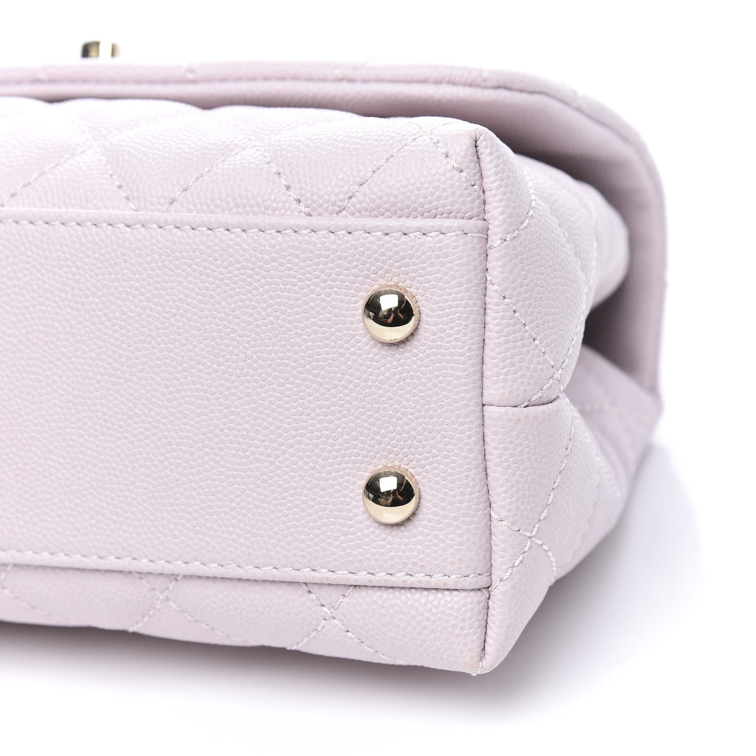 Chanel Caviar Quilted Mini Coco Handle Flap Lilas Lilac 8 of 10
