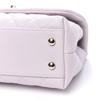 Chanel Caviar Quilted Mini Coco Handle Flap Lilas Lilac 8 of 10