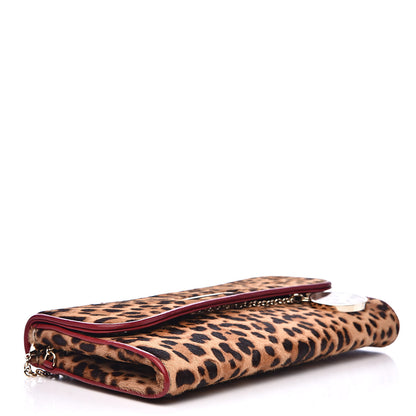 Christian Louboutin Pony Hair Leopard Print Riviera Clutch 4 of 9