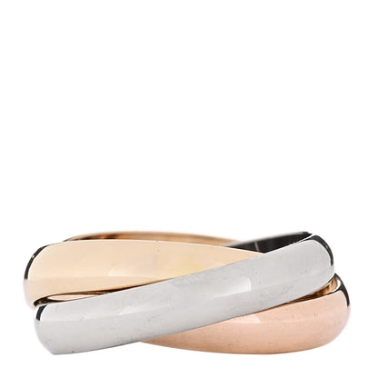 Cartier 18K Pink Yellow White Gold Classic Les Must De Cartier Trinity Ring 52 6 3 of 4